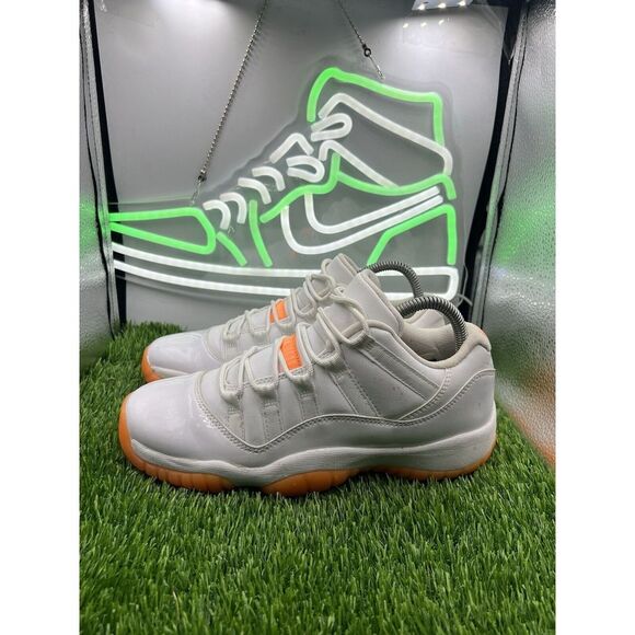Nike Air Jordan 11 Citrus Low Orange/White Sneakers Size 6.5Y Wmns‎ 8 580521-139 - Picture 1 of 8